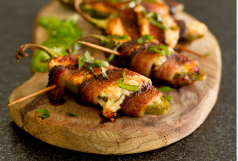 Bacon Wrapped Jalapeño Poppers