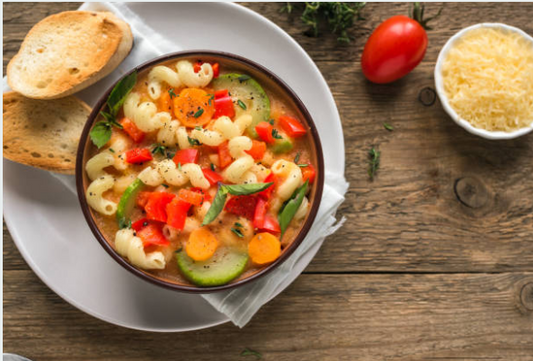 Rainbow Minestrone Soup